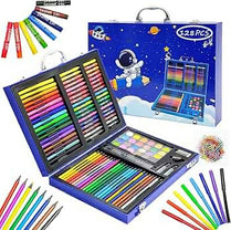 128 Pieces Drawing Kit for Kids Coloring set with Watercolor, Oil Pastel, Colored Pencil Sketches & Acrylic Painting Art Set for Kids, Boy and Girls