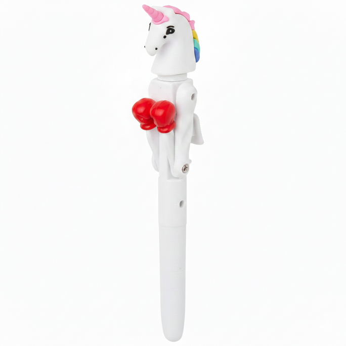 01 Pc Punching/Boxing Gel Pen - Unicorn Fighting Parrot/ Birds Emoji pens