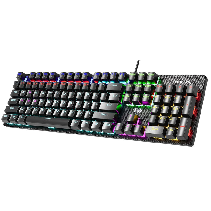 AULA S2022 Rgb Mechanical Gaming Keyboard USB Wired | Blue Switch Clicky Keys