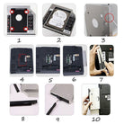 Slim + Fat 2nd HDD Caddy 9.5mm & 12.7Mm SATA 3.0 2.5 SSD Case Second Hard Disk