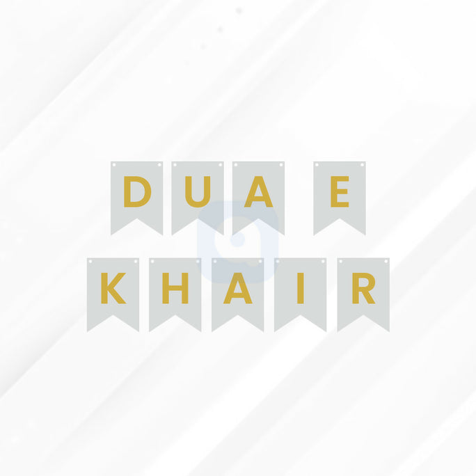 Dua e Khair Letter Bunting Banner Decoration Set