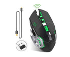 T2 Rechargeable Wireless Gaming Mouse 2.4G USB Silent Click RGB LED 2400DPI