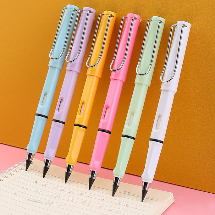 01/2 Pc Everlasting Pencil Infinite Pencil, Infinity Pencil with Eraser, Inkless Magic Pencils, Portable Reusable Erasable Writing Pencil (1 Pcs)