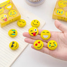 4Pcs Rubbers , 1Set Lovely smiling face High Quality Emoji Eraser Cute Rubber for kids