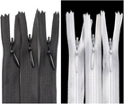 10 Pcs Invisible Zipper Cut Size for Dresses, Skirts, Blouses, Pants etc. - Long - Nylon Zip and Metal Zip Head