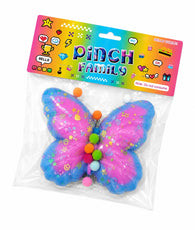 Relieve stress and anxiety by squeezing a soft Taba squishy, Banana, Butterfly color and touch feeling toy for kids and adults