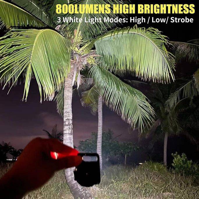 Mini Flashlight | COB Bright Rechargeable Keychain Light 4 Light Modes Portable