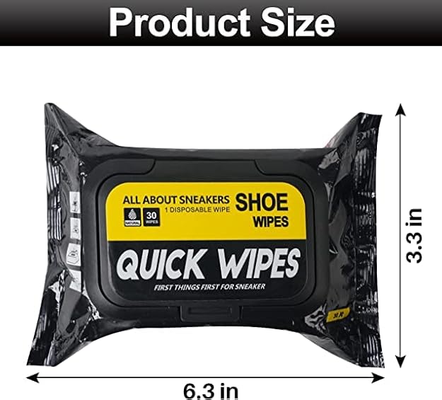 Scholazs Natural Sneaker & Shoe Cleaner Wipes, Portable Sneakers Cleaner Shoe Wipes Quickly Remove Dirt & Stains, Disposable Shoe Cleaning Wipes Can Be Used On Footwear - Pack of 80