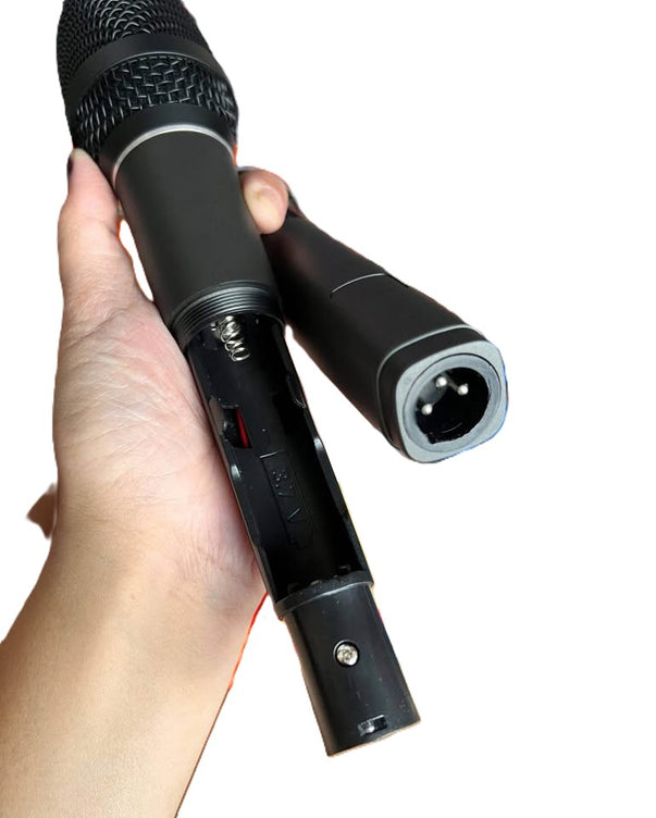 X230 Dual Professional Wireless Microphone | Rechargeable UHF Mic System with