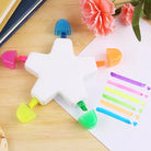 Highlighters Triangle n Star Shape Multicolor Creative Highlighter Pen Kawaii Markers Drawing School Art Supplies Japanese Stationery