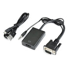 VGA to HDMI Adapter | VGA Male to HDMI Female Converter with 3.5mm Audio Jack