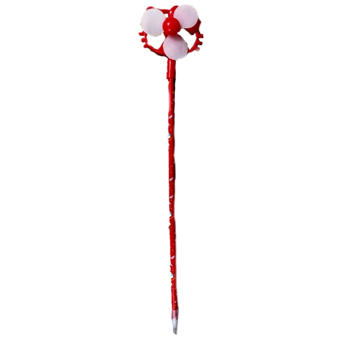 01 Pc Cute Long Size Fancy Fan Gel Pens for Kids Girls Gift School Creative Stationery