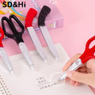 01 PC Back to School Creative Ballpoint Pen Cute Simulation Scissors Modeling Tools Pen Advertising Gift Pen Student Stationery