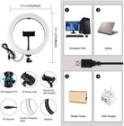 26CM MJ26 RGB LED Ring Light, Multi-Color Photography Fill Light, 10.2 Inch
