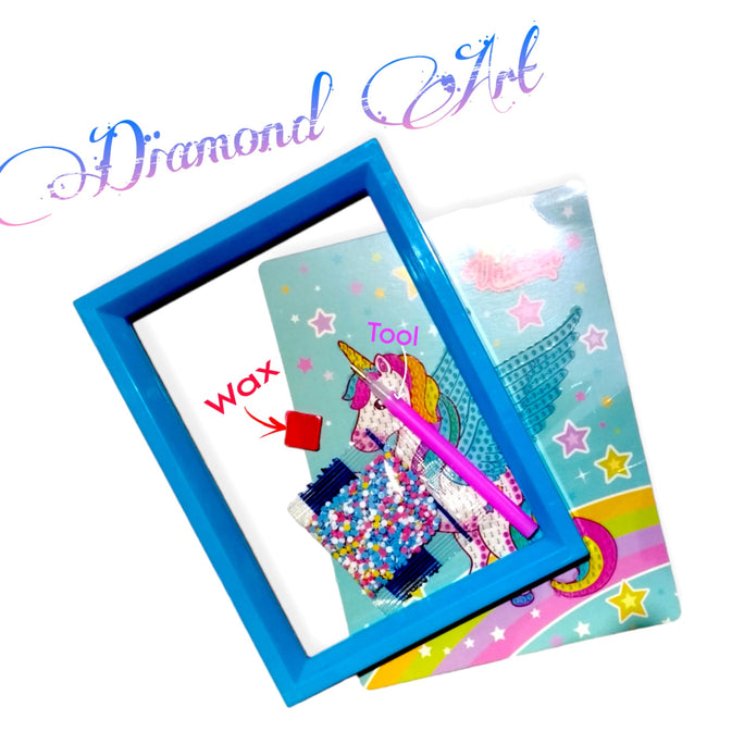 01 Pcs 5D New DIY Diamond Painting(Size 13.5 x 18 cm)Unicorn Car Dinasour Pictures Full Square/Round Rhinestone Diy Cartoon Mosaic Art Diamont Embroidery Home Decor