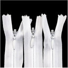 50 Pcs Invisible (Gum ZIP) Long Zip with Slider 36 cm Zipper Cut Size for Dresses, Skirts, Blouses, Pants etc. - Long - Nylon Zip and Metal Zip Head