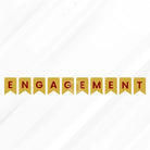 Engagement Letter Bunting Banner Decoration Set