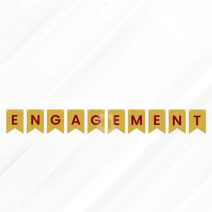 Engagement Letter Bunting Banner Decoration Set