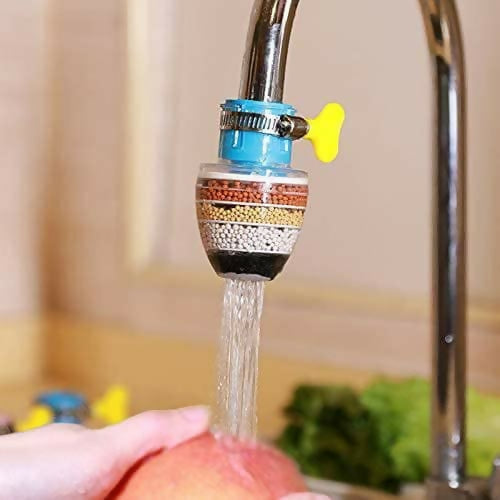 6 Layer Faucet Filter Kitchen Shower Splash Fan Faucet With Clip