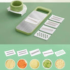 5in1 Vegetable Cutter Stainless Steel Multifunctional Grater For Vegetables