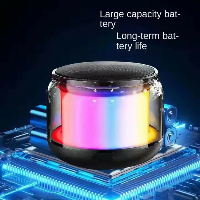 RGB LED Light Bluetooth Speaker Compact Wireless Speaker with Powerful Sound In Stock