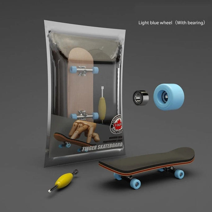 01 Set Finger SkateBoard Wooden Fingerboard Toy Professional Stents Finger Skate Set Or One Set Trucks With Tool For Fingerboard Skate