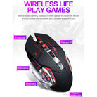 T2 Silent Wireless Gaming Mouse Rechargeable Usb-c Port, with Side Buttons, LED