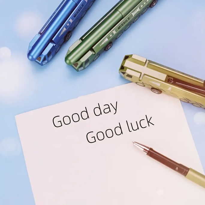 1pc/Creative Cool Missile Shape Gel Pen, Simulated Weapon Style Signature Pen, Student Festival Gift, Office Stationery, Suitable for School Return Gifts, Birthday Gifts