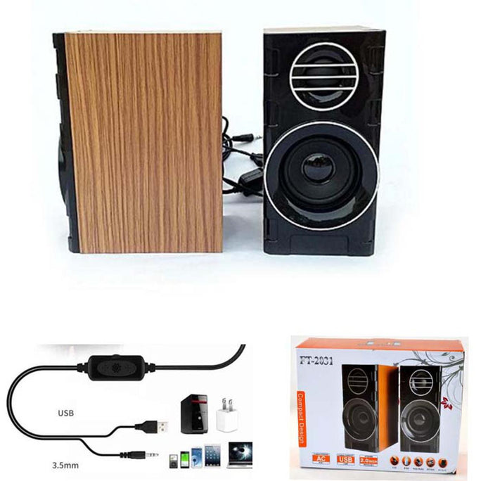 FT2031 HT-2031 Portable Multimedia Speakers Super Bass Computer Laptop Speaker
