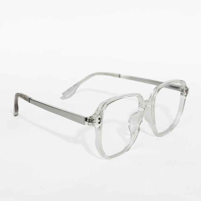 Rave Crystal Clear Square Frame Eyeglasses
