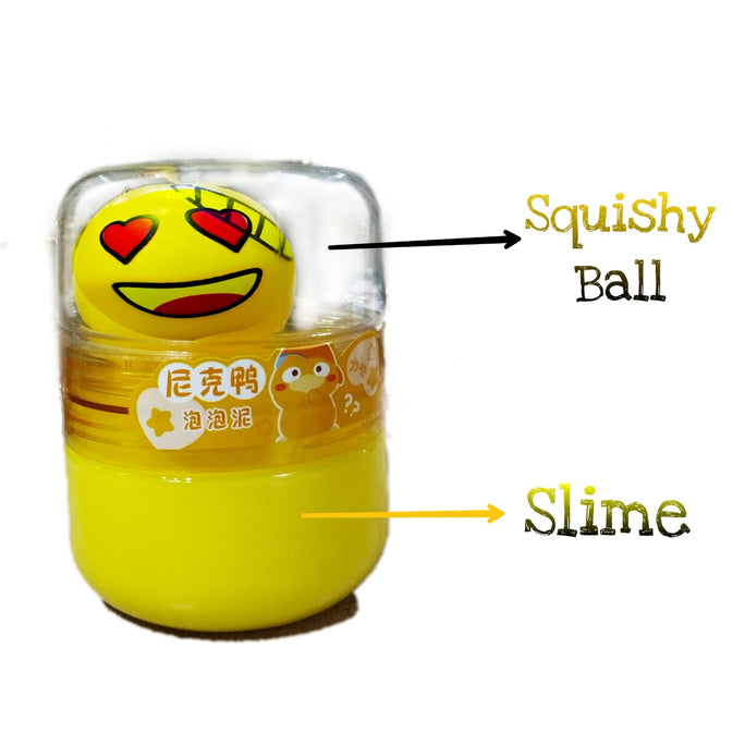 01 pc New Hot Crystal Bead Slime With Squishy Ball Slime Crystal Transparent Clear Slime Decompression Soothing Slime Toy New Hot Crystal Bead Slime With Squishy Ball Slime Crystal Mud Transparent Clear Slime Decompression Soothing Slime Toy