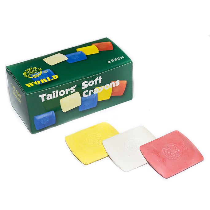 Professional Tailors Chalk (930-H, Taiwan) - High Quality, Colorful, Square Fabric Chalk for Sewing & Needlework"**