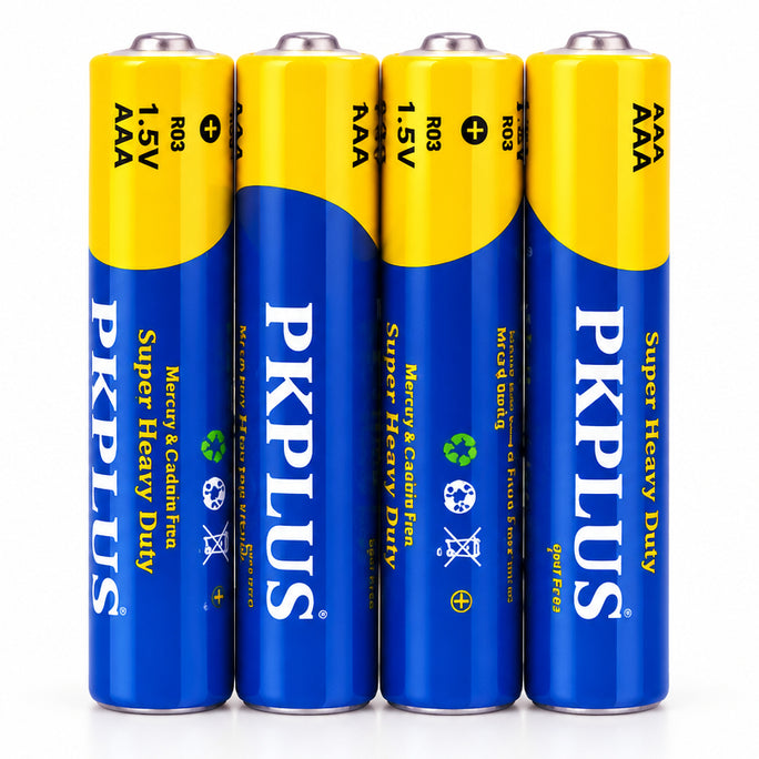 PKCELL AAA R03 & AA R6P R1.5V Batteries | Super Heavy Duty Dry Cell 4 Pack for