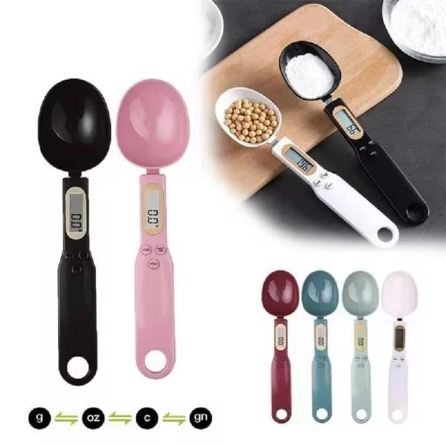 Electronic Scale 500/0.1 LCD Digital Measuring Spoon Weighing Heavy Gram Spoon Scale Mini Spoon Measure Tool for Kitchen Pet