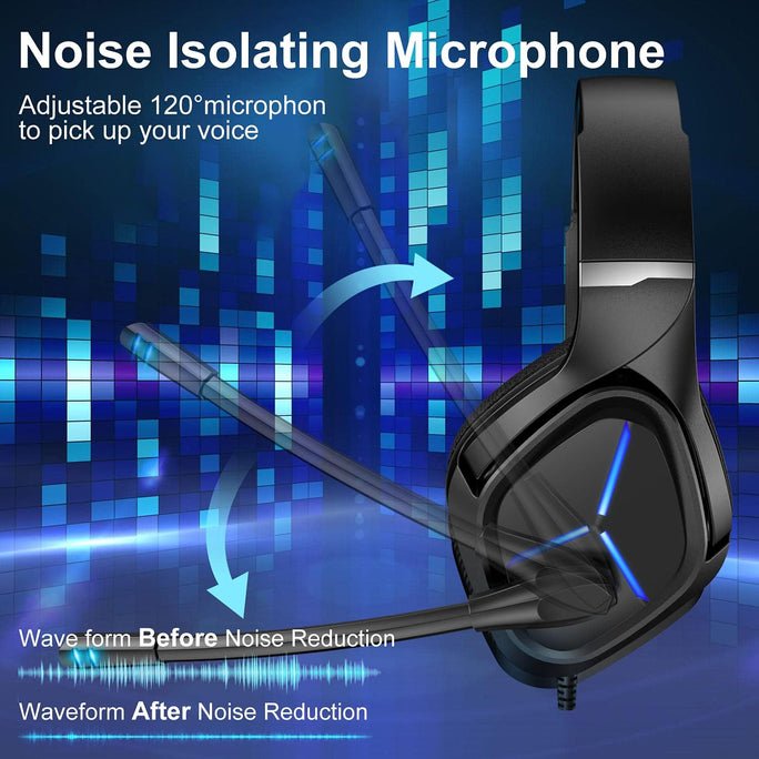 Gaming Headset L1 With Mic For PC,PS4,Xbox One,Xbox 360 And Laptop Over-Ear