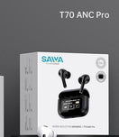 SAIYA T70 ANC Pro Wireless Earphone with LED Screen Wireless Earbuds, 2024