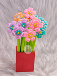 1pc Fine Point 0.5mm fresh and light flower silicone pen stationery store unisex pen for Home School Office Supplies