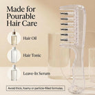 Transparent Hair Scalp Applicator Comb, Manual Scalp Stimulator, Hair Growth Scalp Massage Comb, Deep Scalp Massage Tool With 📦