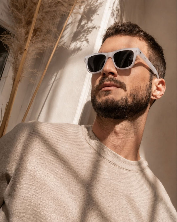 Rave Arctic White Rectangle Sunglasses