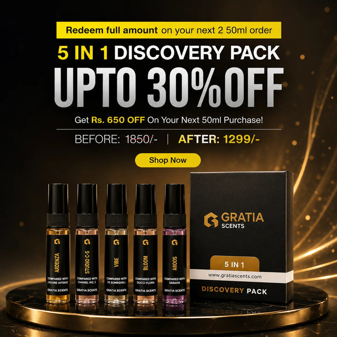 Gratia 5 in 1 Discovery Pack - Build Your Signature Fragrance Bundle