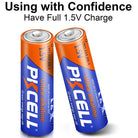 PKCELL AA2 LR6 & AAA2 LR03 1.5V Ultra Alkaline Battery 1 Pack, 2 Cell, for