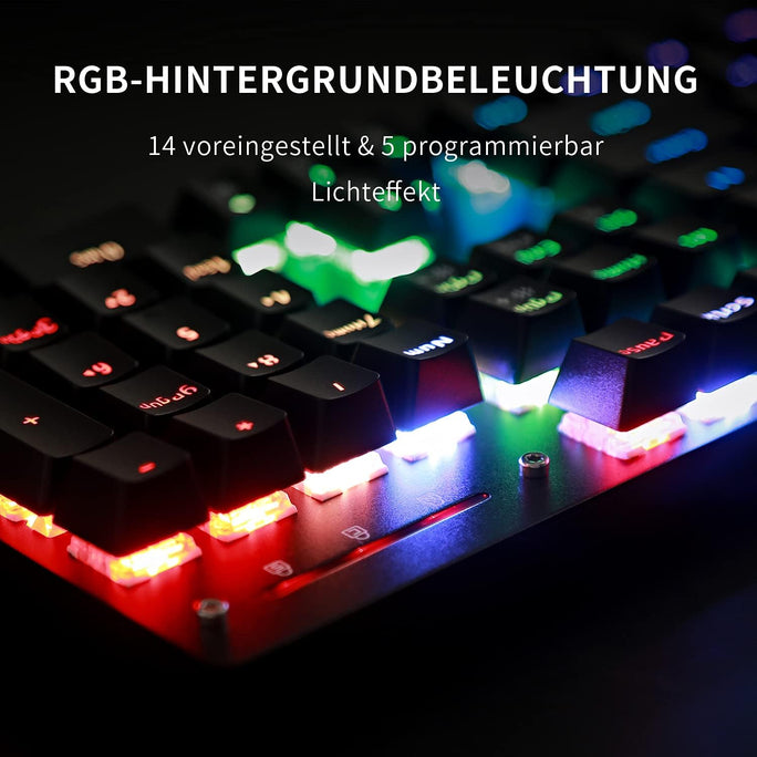 Teamwolf 3 in 1 Gaming Combo Mechanical Gaming Keyboard RGB Backlights 104
