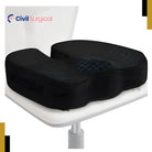 Orthopedic Memory Foam U-Shaped Coccyx Seat Cushion for Office & Car