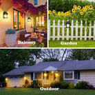 Solar Sensor Ligh Solar Tungsten Filament Lamp Outdoor Waterproof Intelligent Induction Wall Lamp