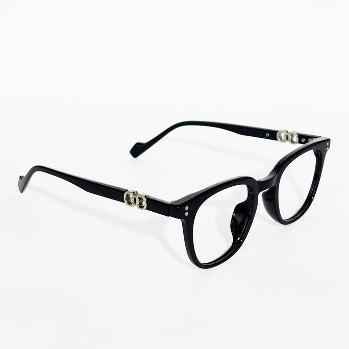 Black Classic Square Frame Eyeglasses