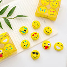 4/6Pcs Rubbers , 1Set Lovely smiling face High Quality Emoji Eraser Cute Rubber for kids