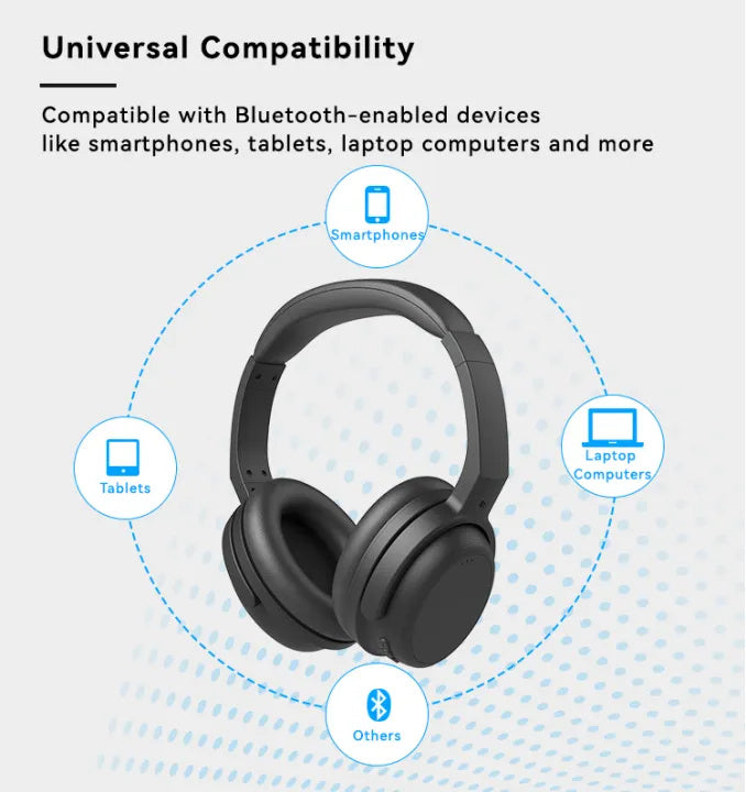 Original NIA AN J1 ANC Wireless Bluetooth Headphones | Active Noise Cancelling
