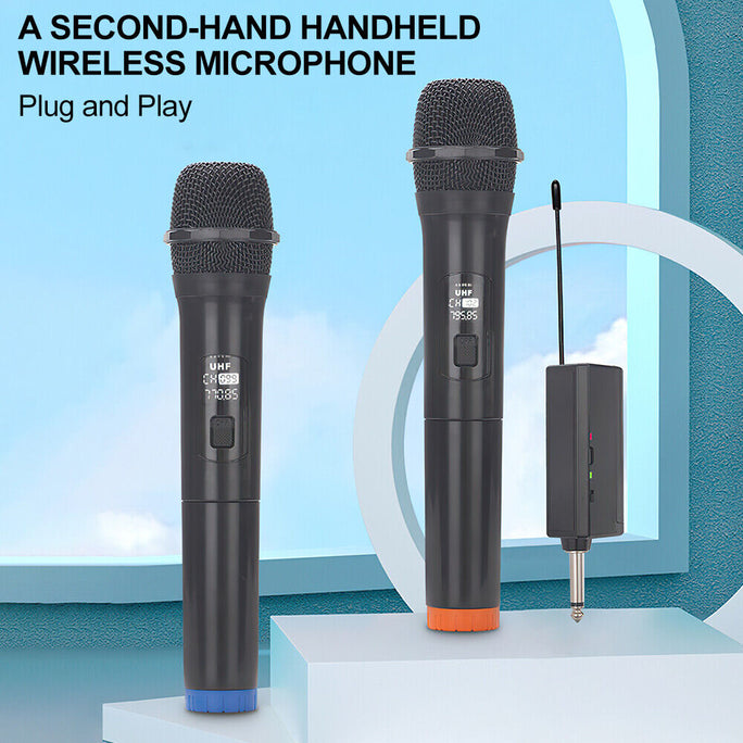 LT-125 2x Universal Wireless Microphone Professional Handheld Mic System +