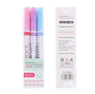 3pc / 6pc Creative Highlighter Curve Pen Quick-drying Flower-shaped Outline Pen Notes Hand Account Marking Painting School Supplies for Scrapbook Art Design