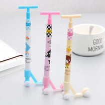 1 PC Cute Creative Press Scooter Ballpoint Pen Office Gift School Supplies Stationery Kawaii